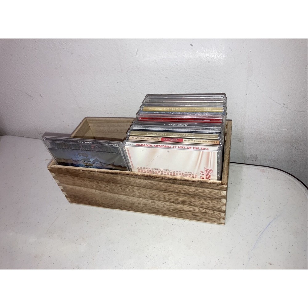 Natural wood 24 count CD storage tray No Screws Or Nails Built With Nature ￼